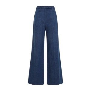 Gabriela Hearst Denim Blue Recycled Cotton Norma Pants - NWT